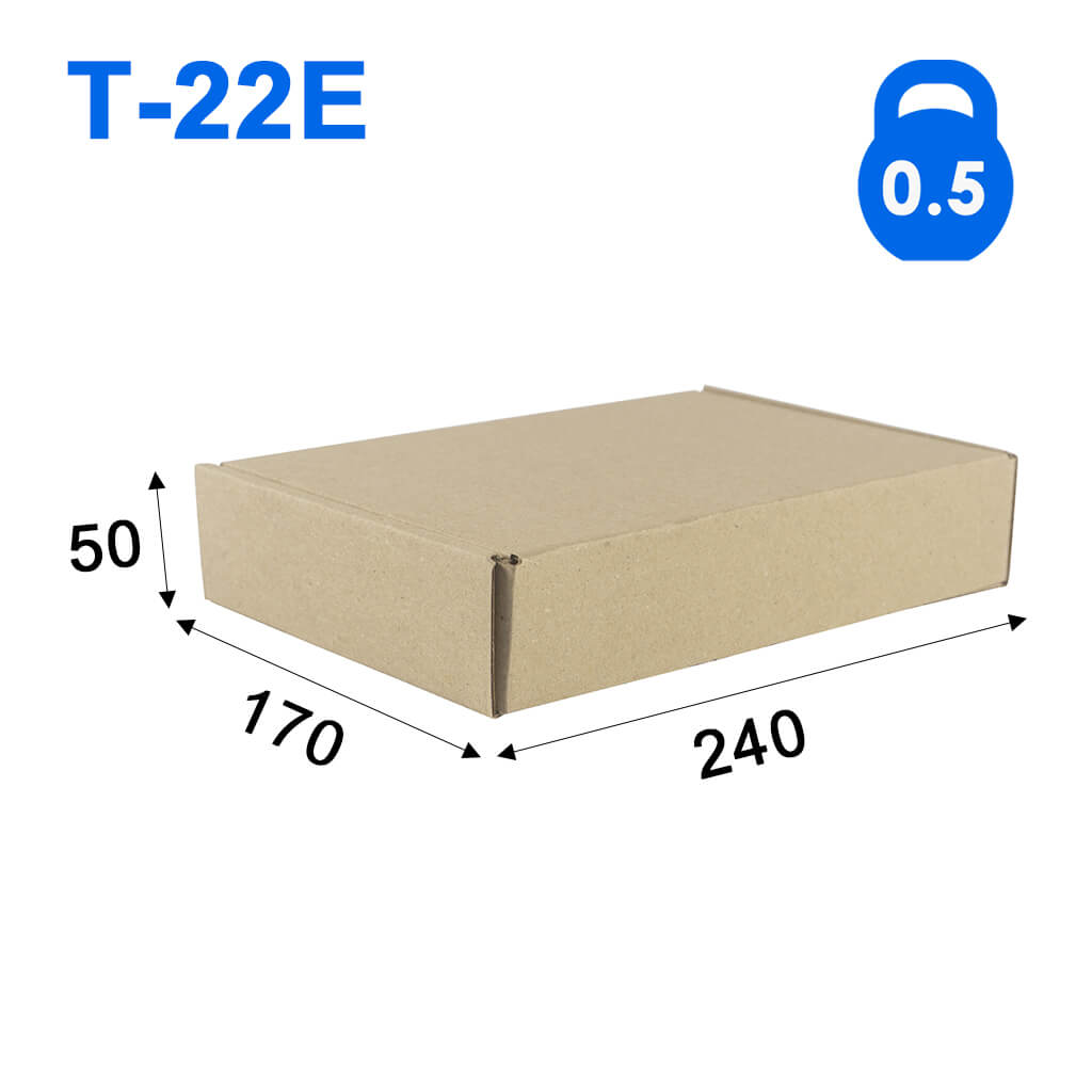 Картонна коробка Пошти - 0.5кг - 240*170*50 (лоток)