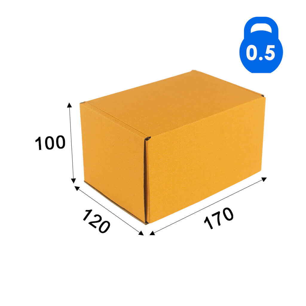 Коробка для подарунка 170*120*100 - 0,5кг (помаранчева)