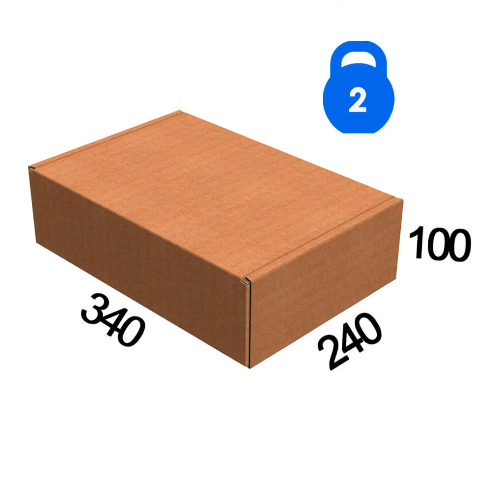 Картонная коробка Почты - 2кг - 340*240*100 (лоток)